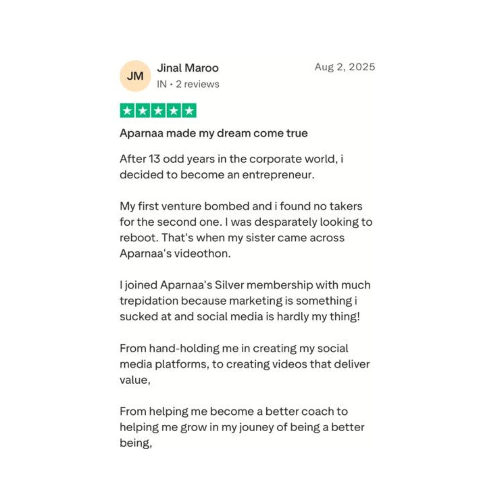 Student Testimonial 3