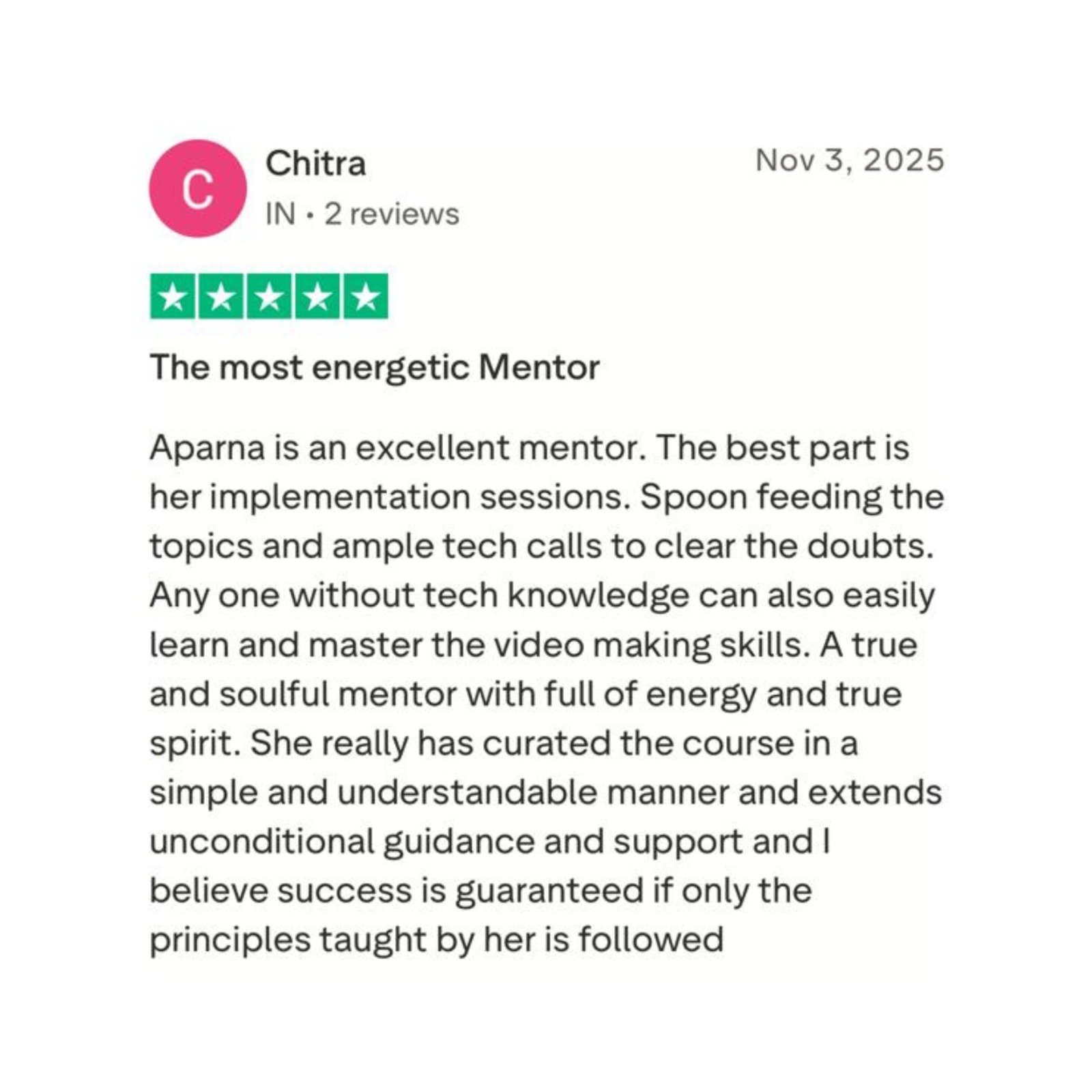 Student Testimonial 5